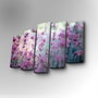 Wallity Cuadro Decorativo en Lienzo 5 Piezas 5PUC-053 Multicolor